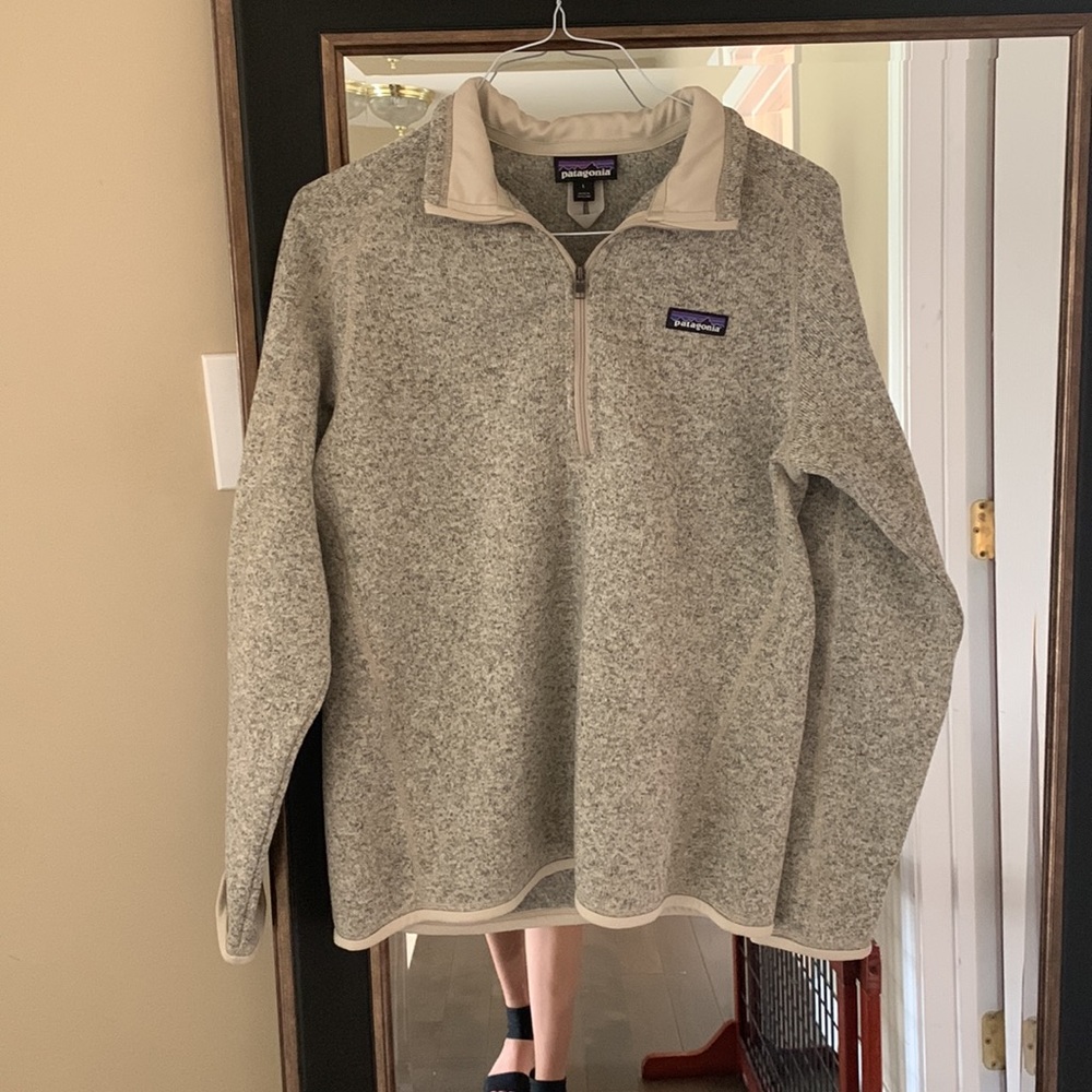 GREY PATAGONIA QUARTER ZIP